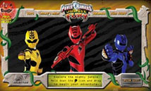 Power Rangers Jungle Fury Interactive eCommerce Site